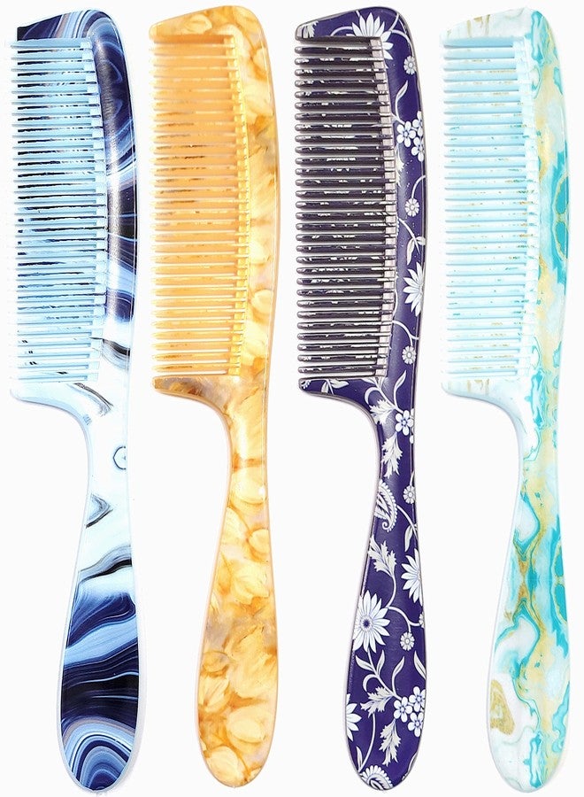Maple Hair Comb for Women, Men Printed Dressing Detangling Grooming Handle Comb Combo Set (Multicolour), Pack of 4 - Image 1