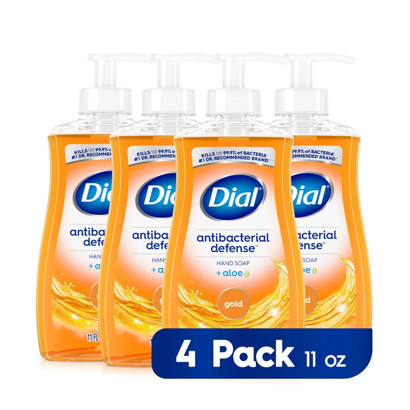 Dial Antibacterial Liquid Hand Soap Gold 11 fl oz Pack of 4