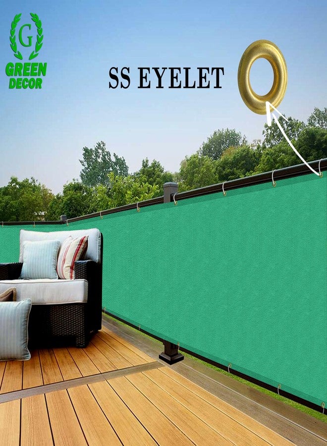 GREEN DECOR HDPE Fabric Self Fold Baby Kids Safety Net Protector for Balcony & Staircase Railing Guard,Balcony Stairway Net Baby Safety Products for Indoor&Outdoor(Green Color, 1.50X1 MTR) - Image 3