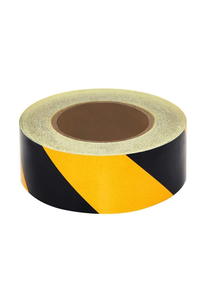 Generic Black and Yellow Social Distancing Safety Floor Marking Tape 50mm  - Image 3