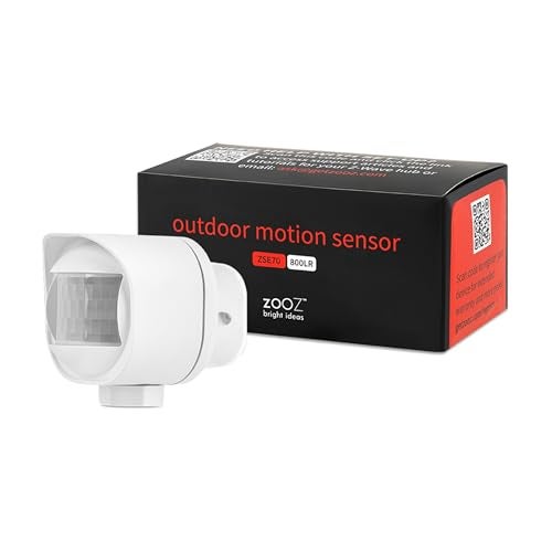 Zooz Outdoor/Indoor Motion Sensor ZSE70, Z-Wave Long Range, Temperature Monitoring, 800 LR Range - Image 1