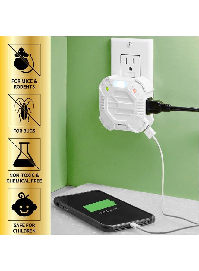 Riddex X Plus Insect Repellent - Plug in, Mouse Deterrent - Pest Reject for Defense Against Rats, Mice, Roaches, Bugs and Insects - Control Pests with No Toxins - Image 4