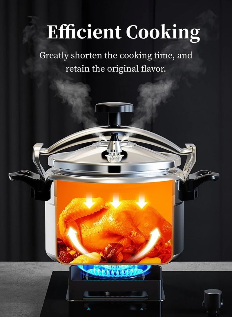 Denx Pressure Cooker Made of high quality 1.9mm thick aluminum, this 7 litre pressure cooker ensures durability and safety. - Image 2