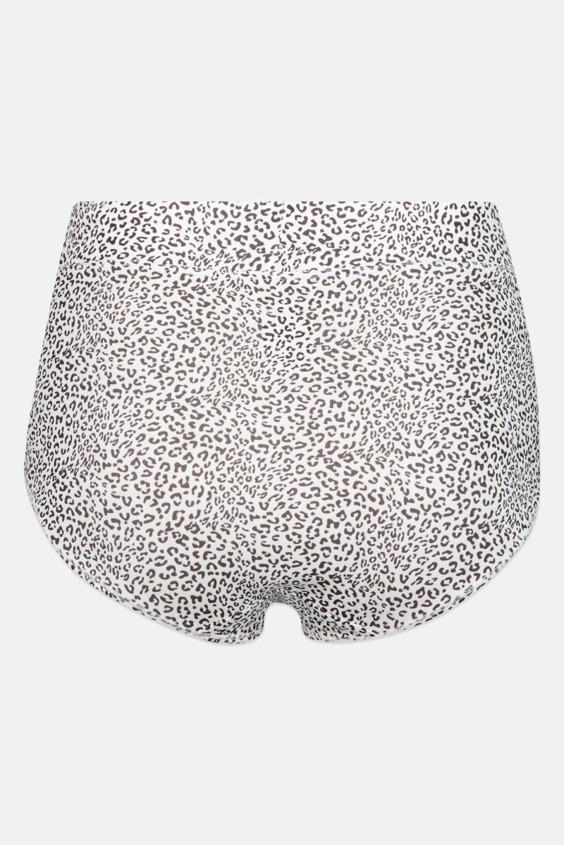 Gloria Vanderbilt Women 5 Pack Allover Print Hi-Cut Microfiber Briefs, Multicolor - Image 5