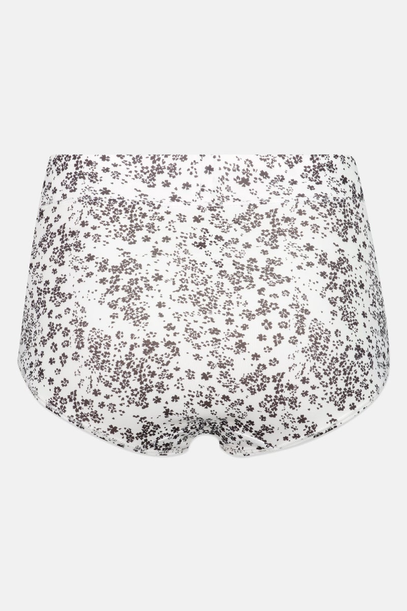 Gloria Vanderbilt Women 5 Pack Allover Print Hi-Cut Microfiber Briefs, Multicolor - Image 3