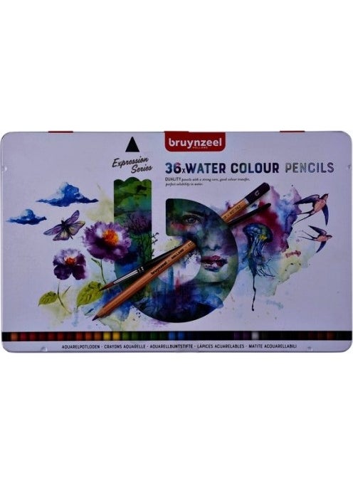 Royal Talens - Bruynzeel Watercolor Pencil Aquarell 36-Piece Tin Box - Image 1