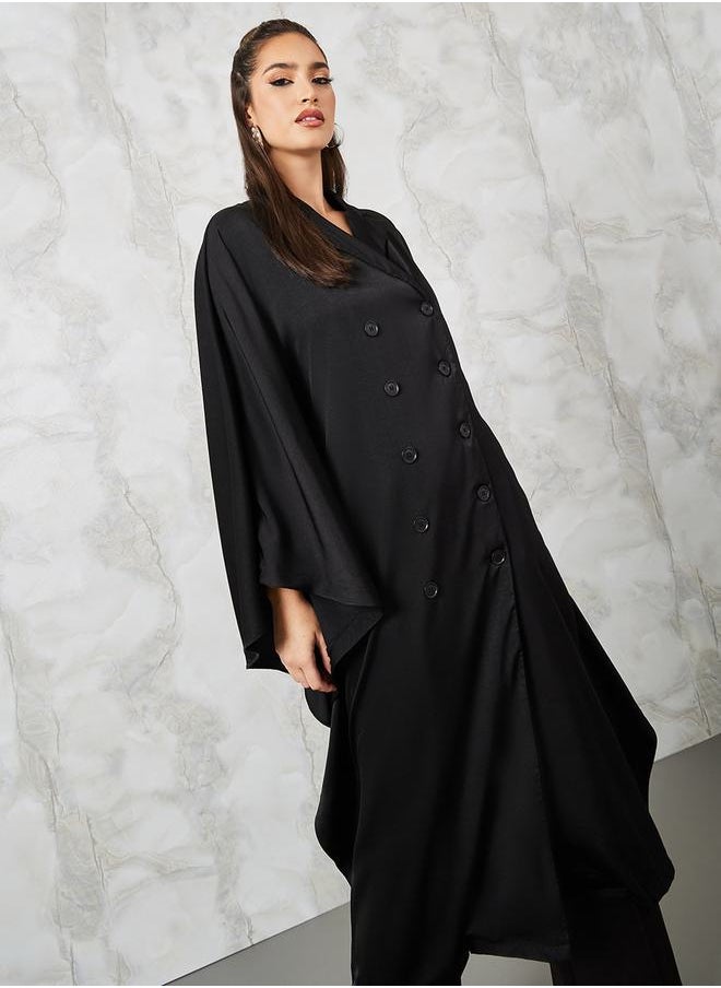 Styli - Oversized Maxi Length Fluid Double Breasted Coat - Image 1