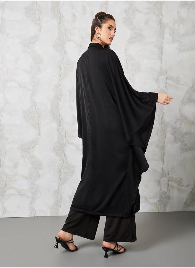 Styli - Oversized Maxi Length Fluid Double Breasted Coat - Image 1