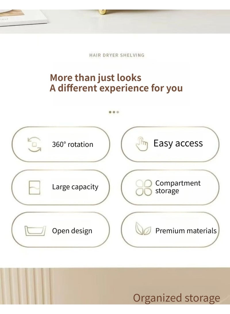 ✨ منظم مكياج دوار 360° ✨ صندوق تخزين كبير لفرش وأحمر الشفاه | حامل فرش مكياج بمقصورات متعددة - Image 5