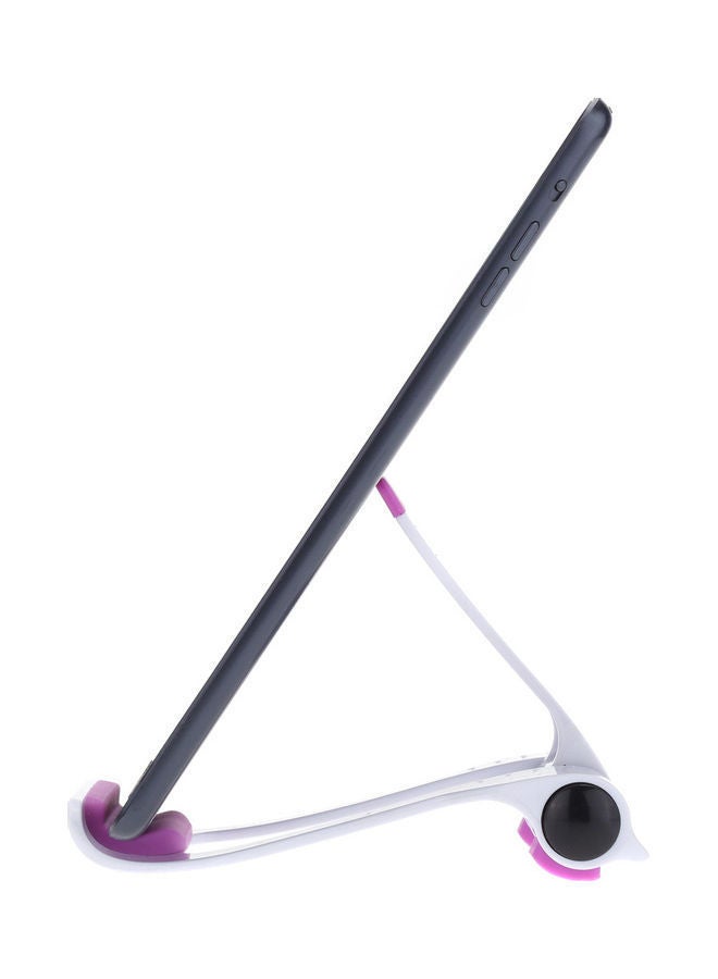 NIBEMINENT Adjustable Phone Holder 5.32x3.94x1.02inch White/Purple - Image 3