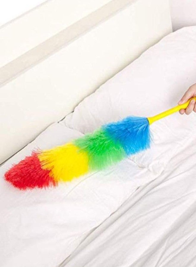 ENHAM Combo of Plastic Fibre Bed & Sofa Cleaner Brush with Soft Bristles & Multicolour Neon - Image 2