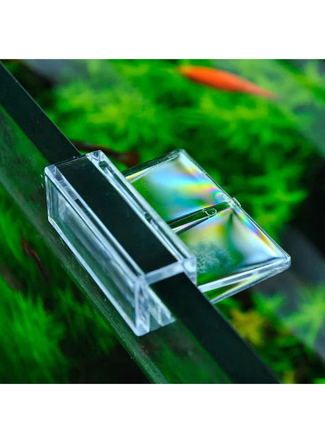 Acrylic Aquarium Cover Clip,Clear Fish Tank Glass Cover Clip Support Holder,Universal Lid Clips for Rimless Aquariums (6mm) 8 PCS - Image 3