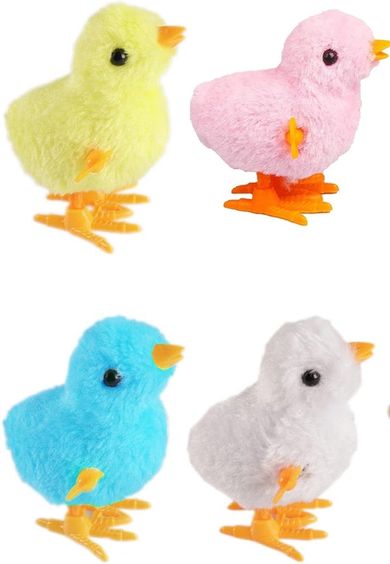 Kibe Jumping Chick 2-Pack Wind Up Toys Novelty Chicken Hopping Windup Toy for Kids Toddlers Party Favors Goody Bag Fillers Gifts(2 random colors) - Image 1