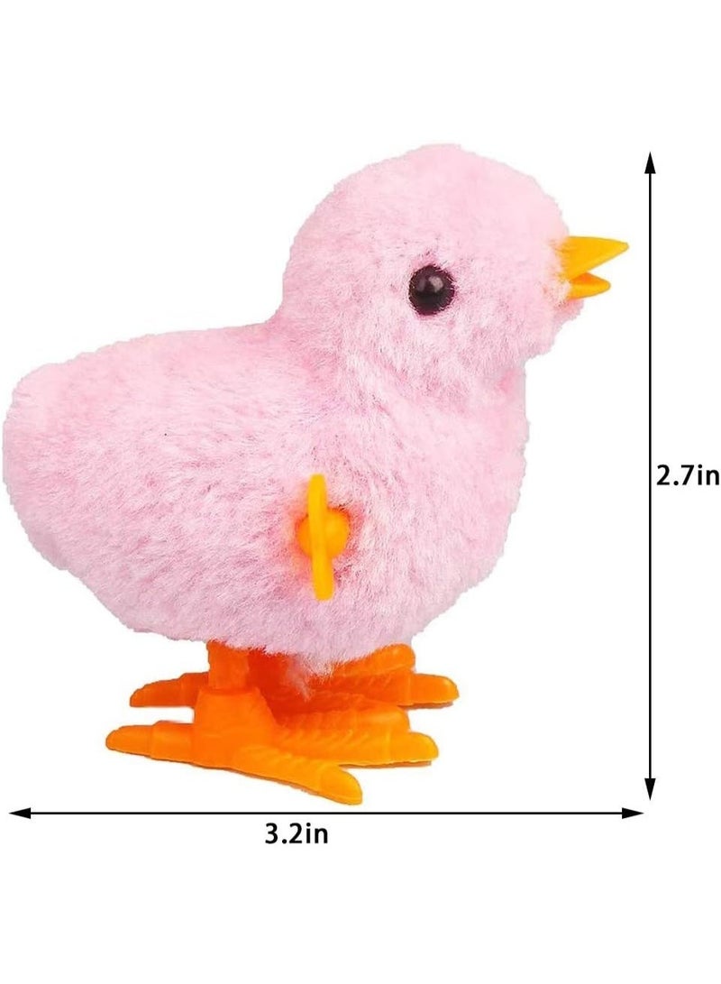 Kibe Jumping Chick 2-Pack Wind Up Toys Novelty Chicken Hopping Windup Toy for Kids Toddlers Party Favors Goody Bag Fillers Gifts(2 random colors) - Image 2