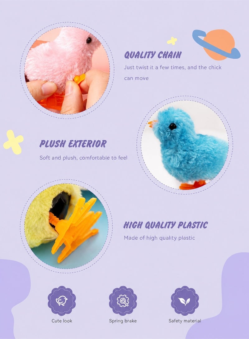 Kibe Jumping Chick 2-Pack Wind Up Toys Novelty Chicken Hopping Windup Toy for Kids Toddlers Party Favors Goody Bag Fillers Gifts(2 random colors) - Image 3