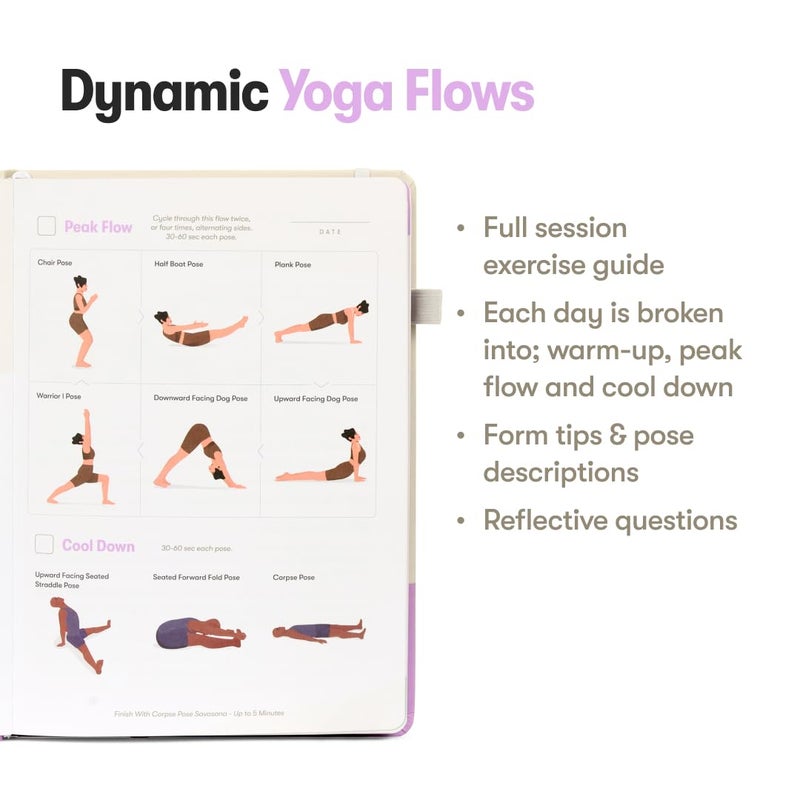 Habit Nest دفتر اليوغا سايد كيك من هابيت نيست. دليل المبتدئين لبناء ممارسة يوغا قوية. روتين يوغا يومي منخفض التأثير للاسترخاء، وأيضًا لبناء المرونة والحركة. يوغا للمبتدئين، يوغا من - Image 5