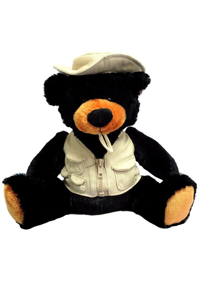 Wishpets Stuffed Animal - Soft Plush Toy For Kids - 10" Fishing Bear With Vest And Hat… 