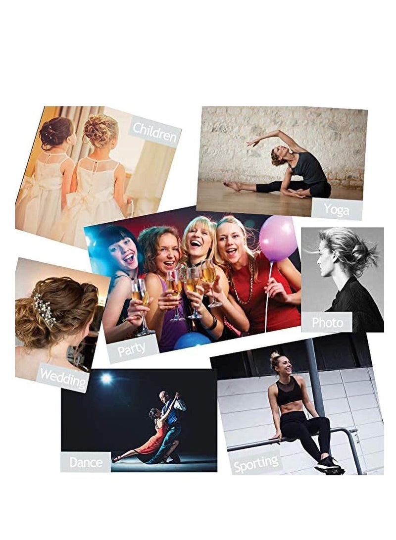 إستيل كعكة الكوكتيل الفوضوي ، وصلات شعر على شكل كعكة الشعر ، وصلات شعر مطاطية ، قطعة شعر ، وصلات شعر مستقيمة - Image 4