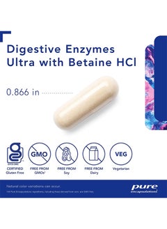 Pure Encapsulations Digestive Enzymes Ultra With Betaine Hcl 90 Capsules  - Image 3