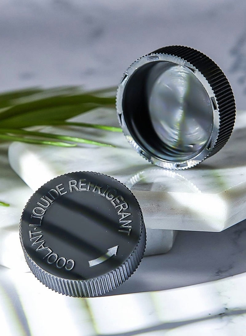 Coolant Reservoir Cap 21712-79900 Black Radiator Overflow Tank Lid Liquid Storage Cover Compatible with Infiniti Nissan Renault Engine Water Caps 2 PCS - Image 2