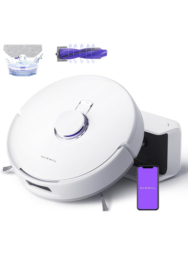 NARWAL Freo X Plus Robot Vacuum and Mop, 7-Week Dust Storage, Zero Tangles, 7800Pa Suction, Mopping, Tri-Laser Obstacle Avoidance, LiDAR Navigation, Multi-Floor Mapping, App Control - Image 1