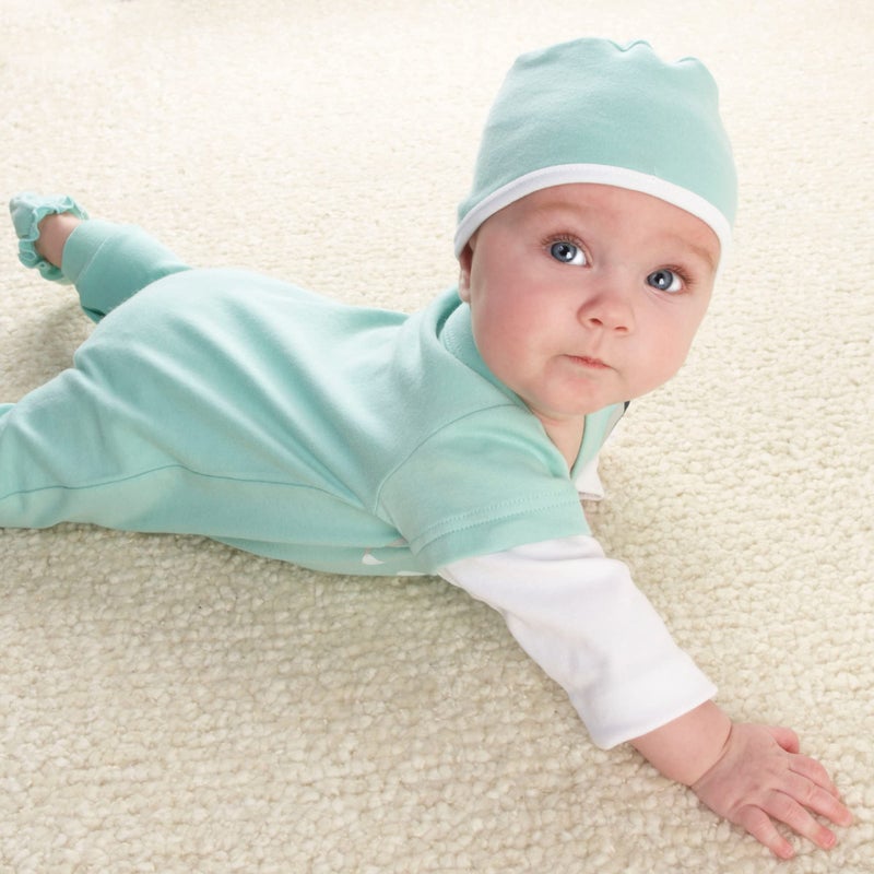 Baby Aspen Newborn Doctor Costume Gift Set for Boys â€“ Baby Shower Gifts & Newborn Clothes Outfit â€“ Infant Onesie, Scrubs & Baby MD Doctor Coat â€“ 0-3 Month Sleepers Layette for Halloween or Hospital Outfit - Image 3