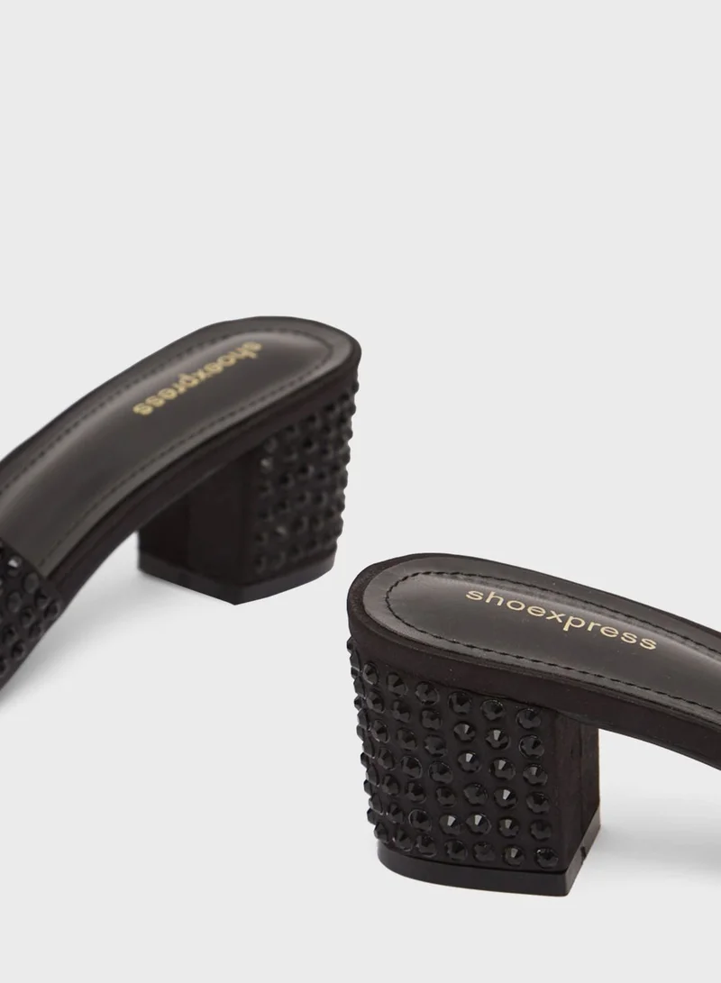 shoexpress Studded Wide Strap Sandal