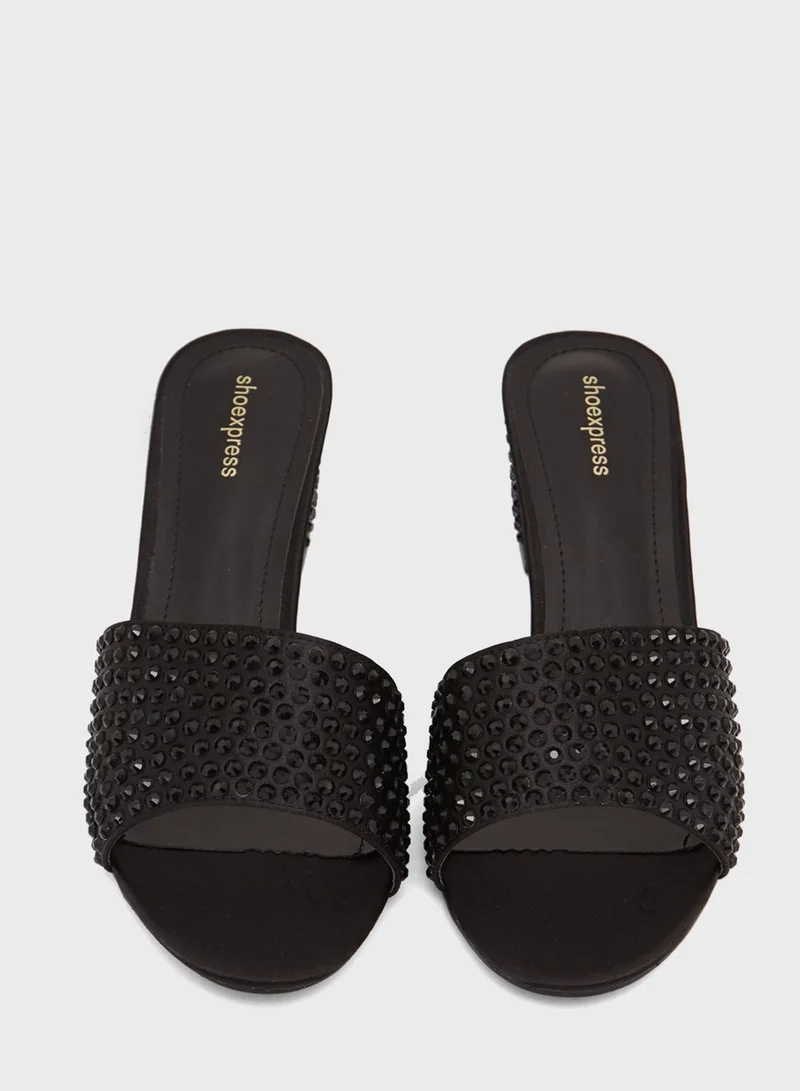 shoexpress Studded Wide Strap Sandal