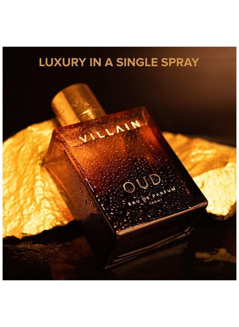 VILLAIN Oud EDP, Long Lasting Perfume for Men, 100ml - Image 5