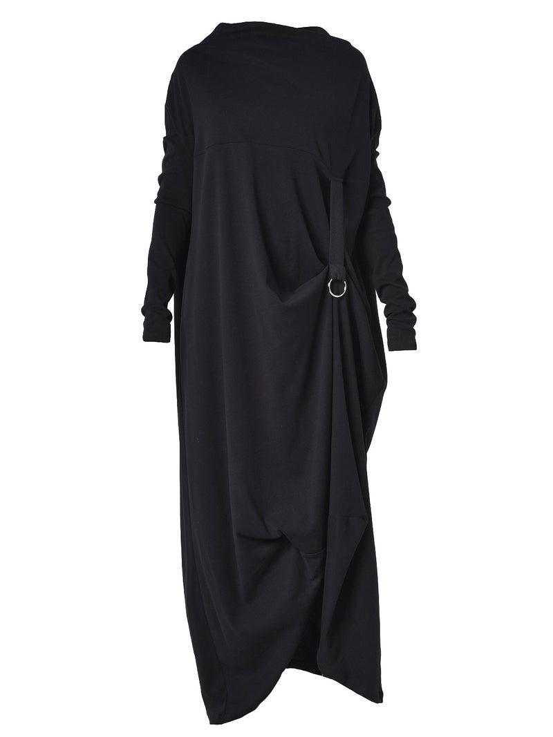 Metamorphoza Long Sleeve Maxi Dress With Avant Garde Accent- - Image 3