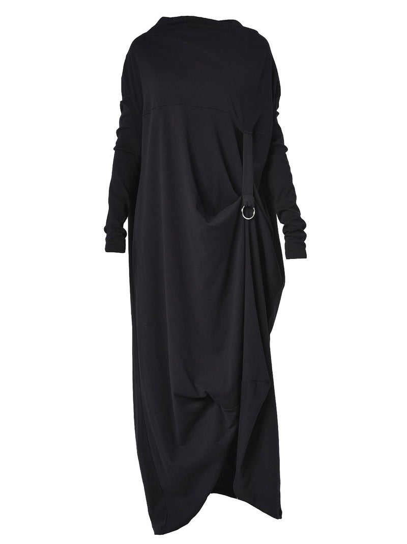 Metamorphoza Long Sleeve Maxi Dress With Avant Garde Accent- - Image 2