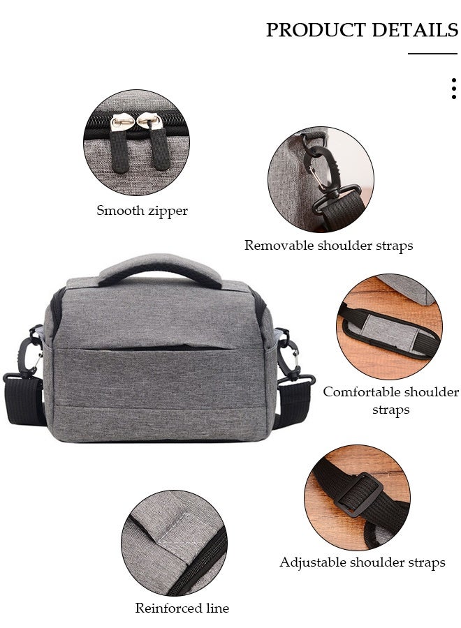 DUNISO Camera Bag Padded Camera Shoulder Bag for Photographers, Waterproof Camera Bags & Cases for SLR DSLR, Lenses, Accessories - Image 3