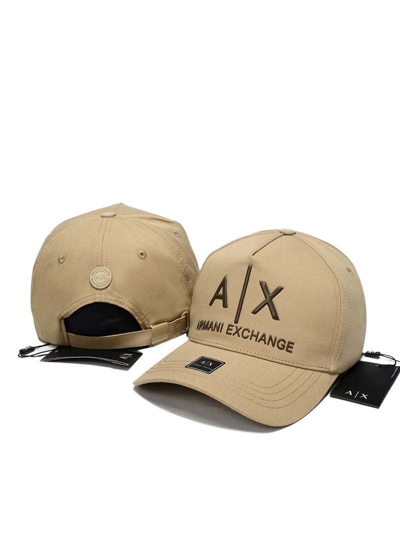 Cap: Neutral Khaki, Embossed Logo