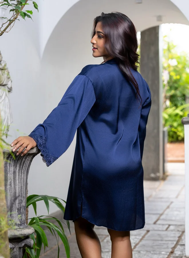 Aadaraya Aadaraya Nighty Short Notch Collar