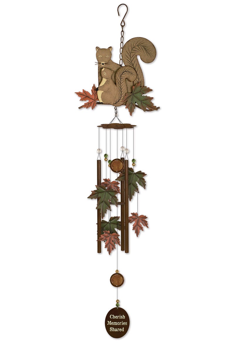 Sunset Vista Designs Babes Squirrel Wind Chime, 36" - Image 3