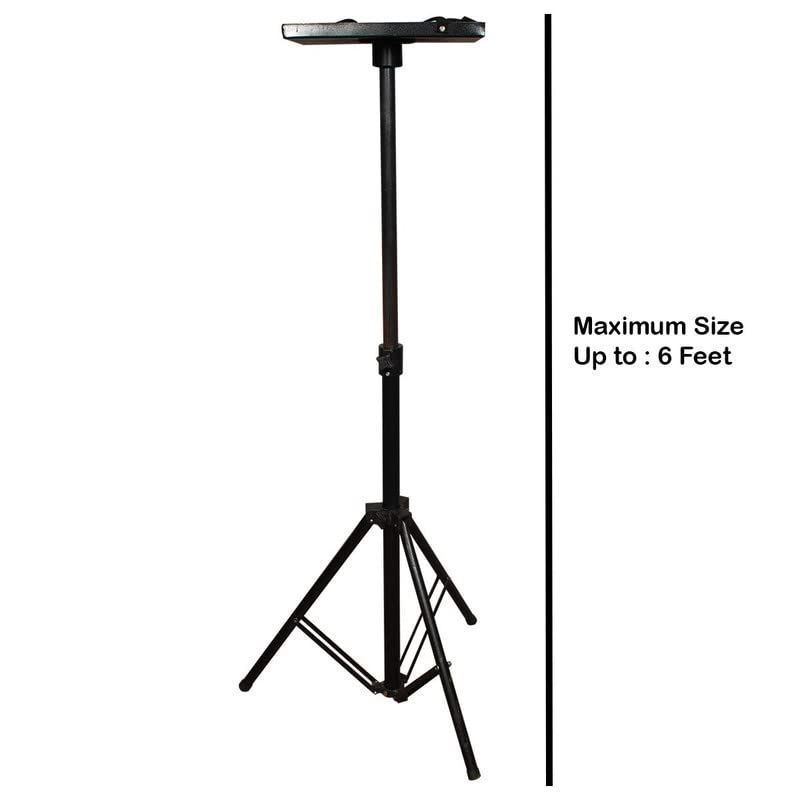 Vilro Projector Floor Stand Min 4 ft - Max 6 ft Adjustable from The Ground with Holding Tray & Two Grip Belt- Design-8 - Image 2