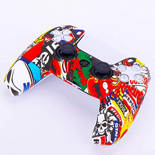 New World for PS5 Controller Silicone Cover Case, Skin Anti Slip Protective Case Sleeve for PS5 Dual-Sense Controller with Thumbgrips Free - Image 3