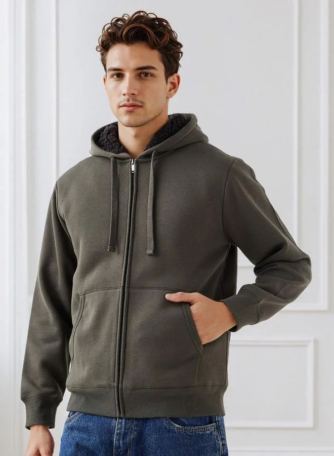 Splash FAV Men's Regular Fit Hooded Zipper Jacket
