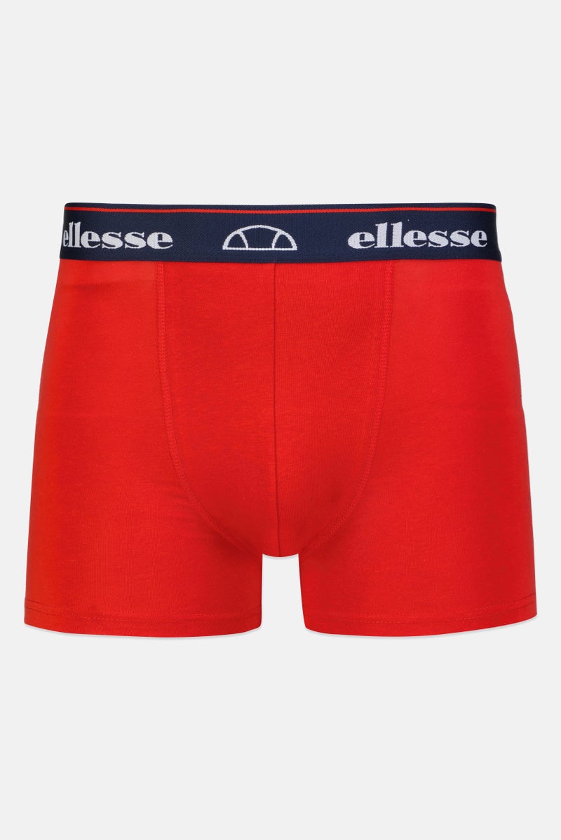 Ellesse Men 3 Pieces Brand Logo Trunks, Multicolor - Image 5