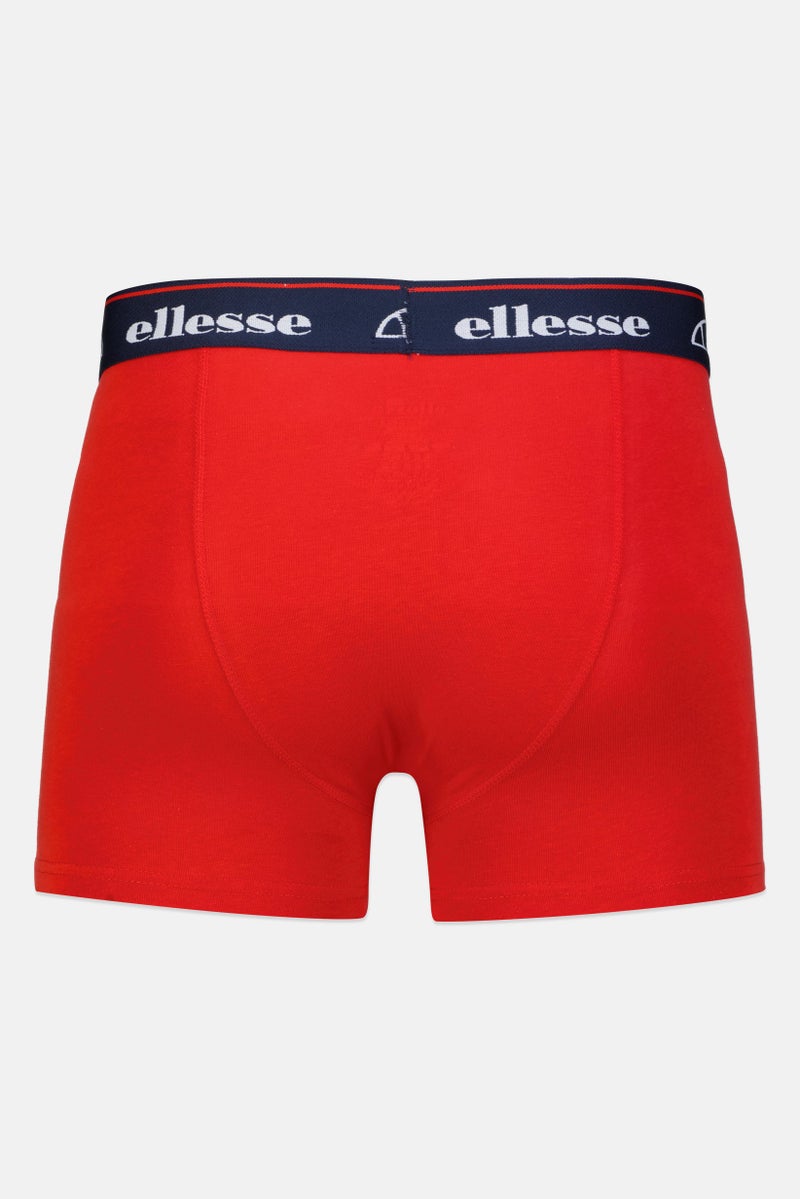 Ellesse Men 3 Pieces Brand Logo Trunks, Multicolor - Image 2