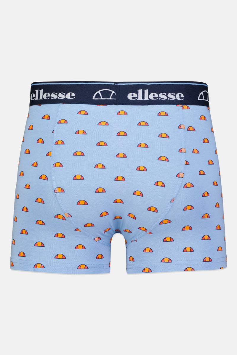 Ellesse Men 3 Pieces Brand Logo Trunks, Multicolor - Image 4