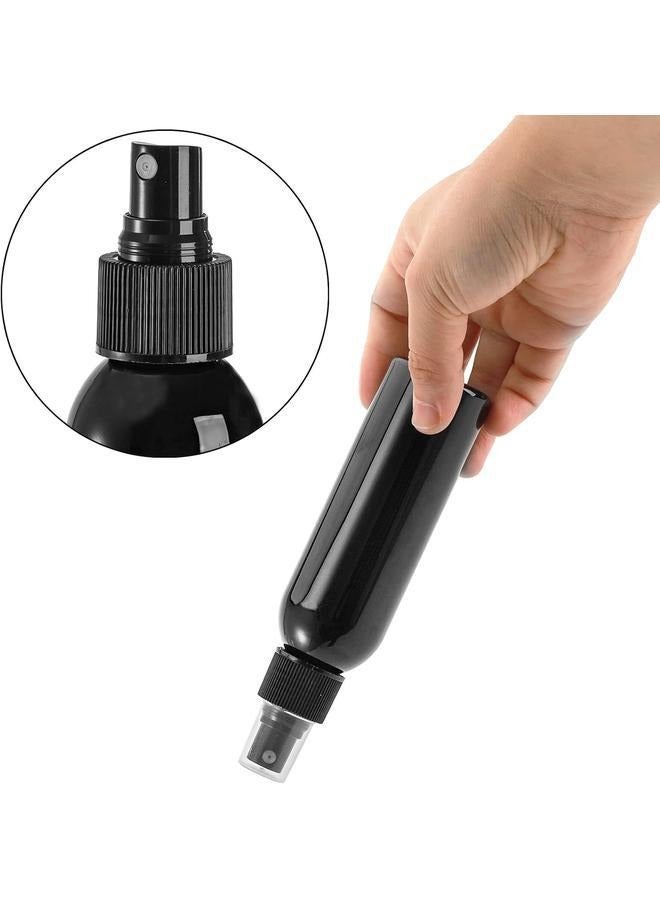 Pack Of 3 Empty black Spray Bottles 30ml-Small Plastic Spray Bottle, Empty Fine Mist Mini Travel Size Sprayer, Portable Refillable  - Image 2