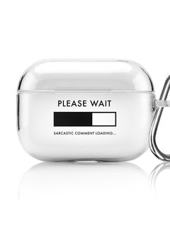 Classic Clear printed Case for Apple AirPods Pro 2nd Generation Thin Transparent Cover [Designed for Apple AirPods Pro 2nd Generation] - Please Wait