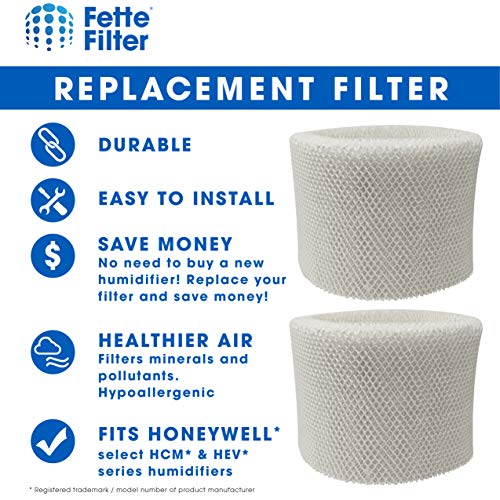 Fette Filter - Premium Material Humidifier Wicking Filters Compatible with Honeywell HC-14 Replacement Humidifier Filter E HC-14V1, HC-14, HC-14N. (Pack of 2) - Image 3