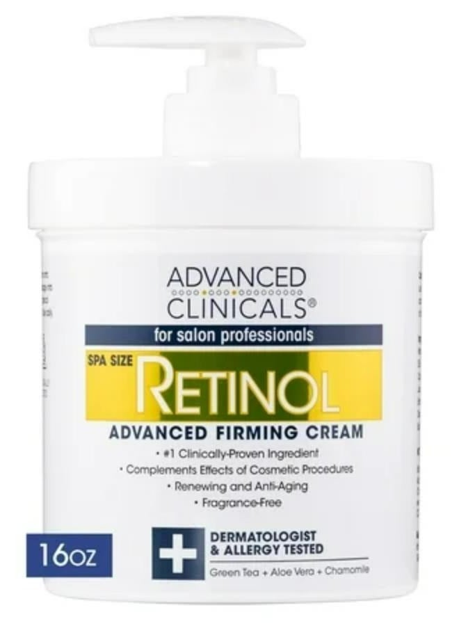Advanced Clinicals Retinol Body Lotion Face Lotion And Body Cream 454 g