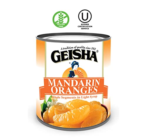 GEISHA Mandarin Oranges in Lite Syrup 11 OZ. (Pack of 24), Mandarin Orange | Kosher Certified － No Saturate & Trans Fat － Gluten Free - Image 2