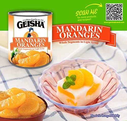 GEISHA Mandarin Oranges in Lite Syrup 11 OZ. (Pack of 24), Mandarin Orange | Kosher Certified － No Saturate & Trans Fat － Gluten Free - Image 5