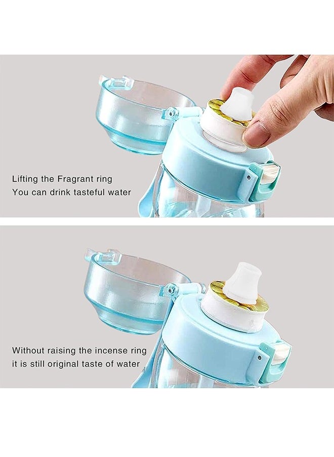 Generic - Air Water Up Bottle, 650ML Scent Water Bottle with Air Water Flavour Pod,Leak Proof Sports Water Cup with Straw, Suitable for Outdoor Sports - Image 1