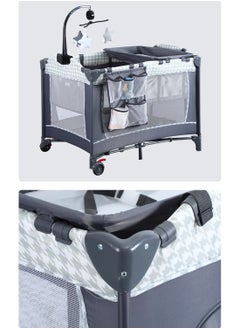 MaBaby Portable Baby Nursery Center Baby Playard, Foldable Baby Crib with Changing Table  - Image 2