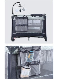 MaBaby Portable Baby Nursery Center Baby Playard, Foldable Baby Crib with Changing Table  - Image 3